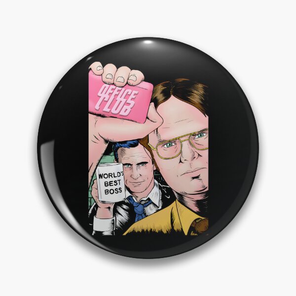Item preview, Office Club (Dwight Schrute & Michael Scott) Parody The Office and Fight Club Meme designed and sold by ChickCharm.