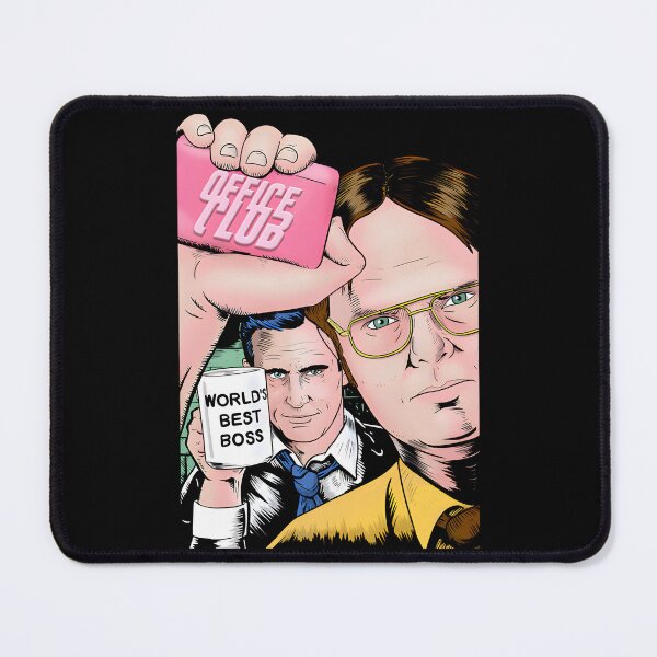Item preview, Office Club (Dwight Schrute & Michael Scott) Parody The Office and Fight Club Meme designed and sold by ChickCharm.