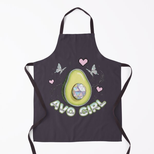 Item preview, Cute Avocado Girl Kawaii Sparkle Crystal Aesthetic designed and sold by LenNo9881.