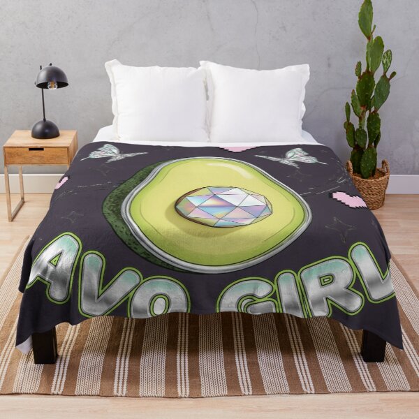 Item preview, Cute Avocado Girl Kawaii Sparkle Crystal Aesthetic designed and sold by LenNo9881.