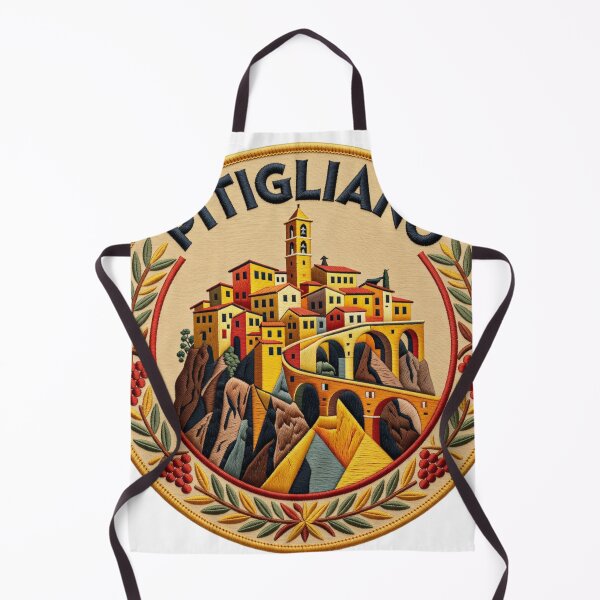Item preview, Pitigliano Italy Tuscan Hill Town Embroidered Patch Sticker designed and sold by Imaginarium of Chaos falcon88 .