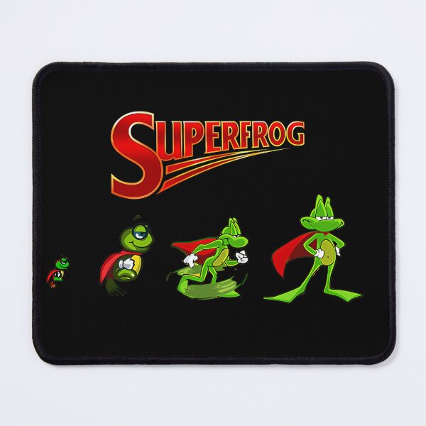 Item preview, Green Hero Frog Progression Wearing Red Cape In Four Steps designed and sold by MorganSande.