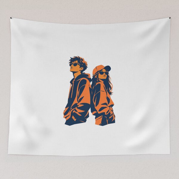 Item preview, Duotone Urban Duo Minimalist Streetwear Art designed and sold by LarkLeaf.