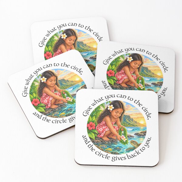 Item preview, Polynesian Community Proverb - Give what you can to the circle | Pacific Art designed and sold by ShakaLife.org.