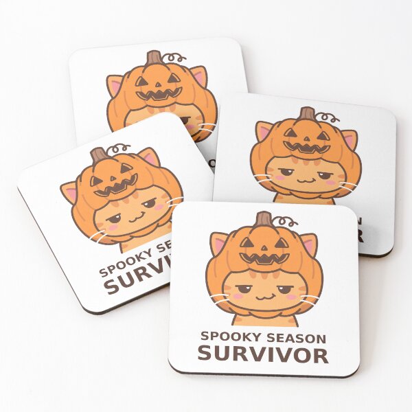 Item preview, Spooky Season Survivor - Kawaii Cat designed and sold by Visual Dept..