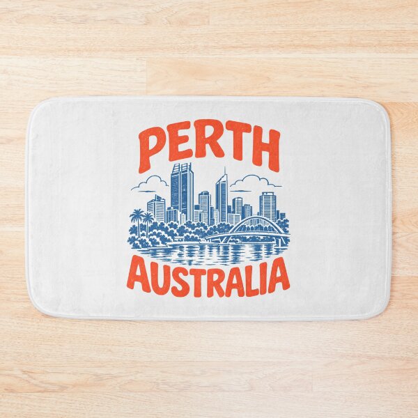 Item preview, Perth Australia Retro City designed and sold by HowToCanadian.