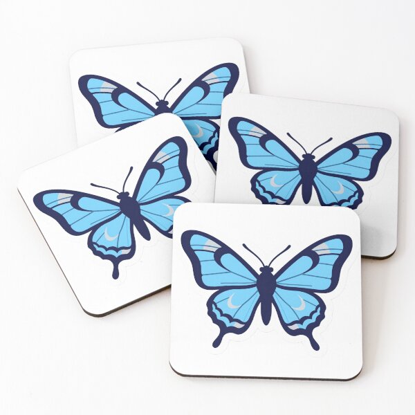 Item preview, Icy Blue Moon Moth designed and sold by chill-a-lot.