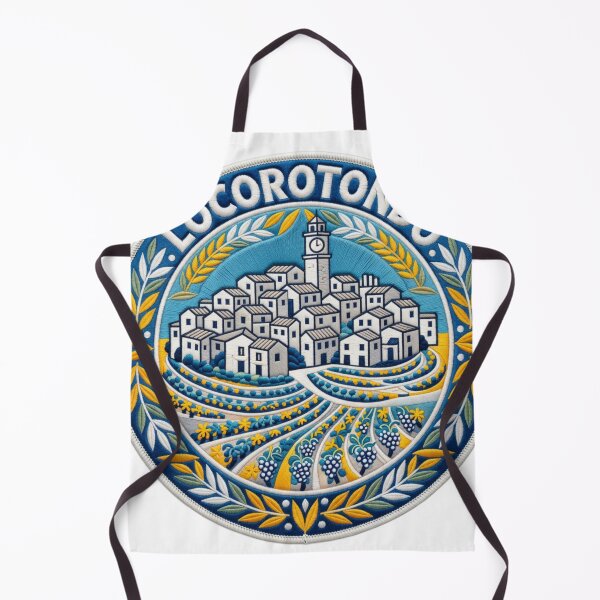 Item preview, Locorotondo Italy Puglia Whitewashed Town Embroidered Patch Sticker designed and sold by Imaginarium of Chaos falcon88 .