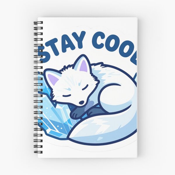 Item preview, Arctic Fox and Ice Crystals designed and sold by chill-a-lot.