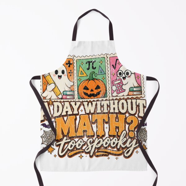 Item preview, A Day Without Math Too Spooky Halloween Math Teacher designed and sold by saralovesart.