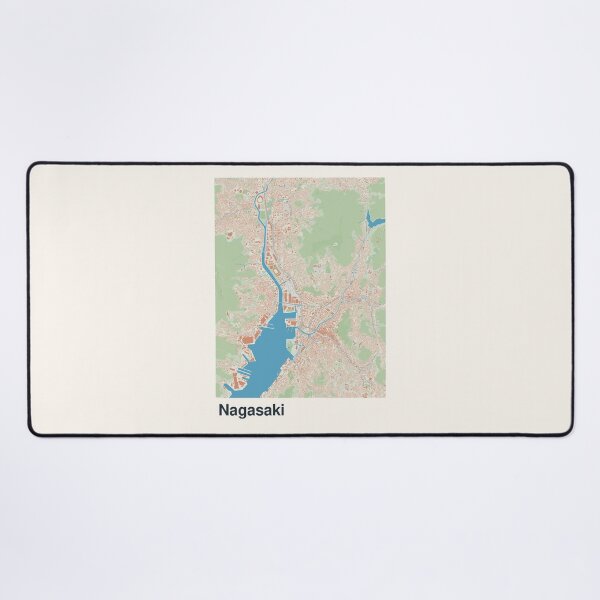 Item preview, Nagasaki Minimalistic Map Art designed and sold by MapsNerd.