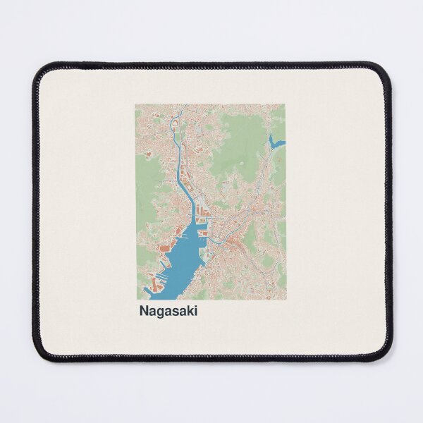 Item preview, Nagasaki Minimalistic Map Art designed and sold by MapsNerd.
