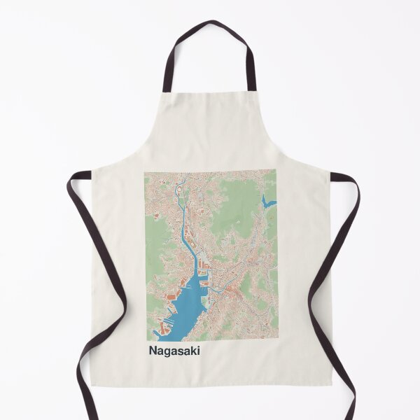 Item preview, Nagasaki Minimalistic Map Art designed and sold by MapsNerd.