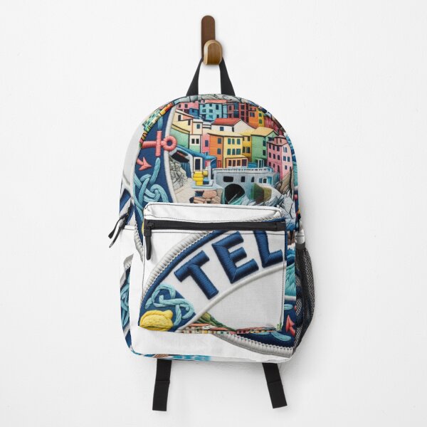 Item preview, Tellaro Italy Liguria Fishing Village Embroidered Patch Sticker designed and sold by Imaginarium of Chaos falcon88 .