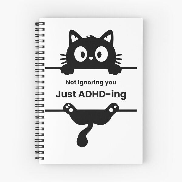 Item preview, Not Ignoring You Just ADHD-ing Funny ADHD Cat designed and sold by T-version.
