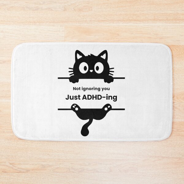 Item preview, Not Ignoring You Just ADHD-ing Funny ADHD Cat designed and sold by T-version.