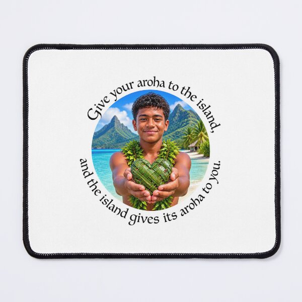 Item preview, Tahiti Love Chiasmus Proverb - Give your aroha to the island | Island Wisdom Art designed and sold by ShakaLife.org.