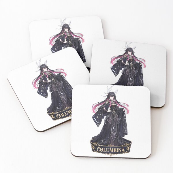 Item preview, Columbina Name Banner Showcase Sticker - Genshin Impact Fan Art designed and sold by Lesley D.