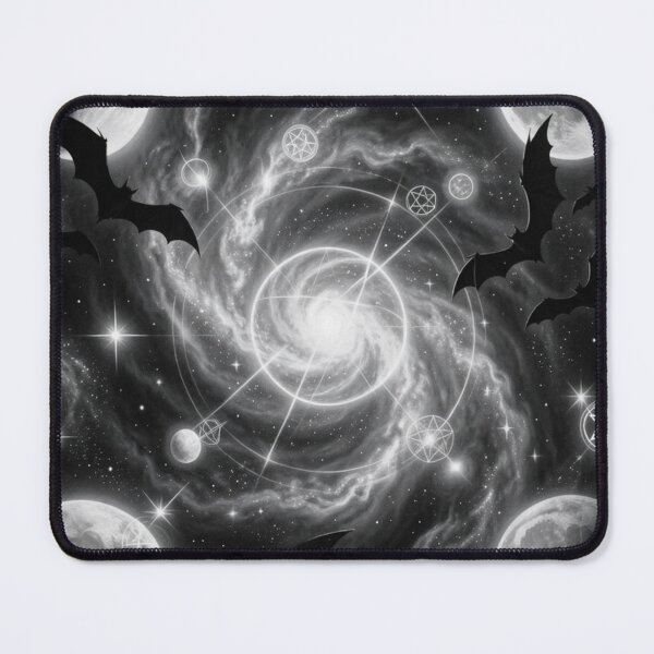 Item preview, Monochrome Bats and Witchcraft in Space designed and sold by Creepy Princess Creations.