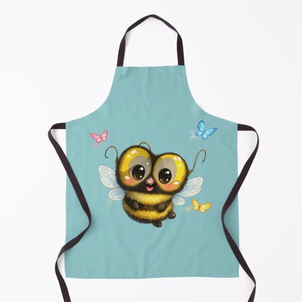 Item preview, Kawaii Cute Bee with Pastel Butterflies designed and sold by NB-Artmagic.
