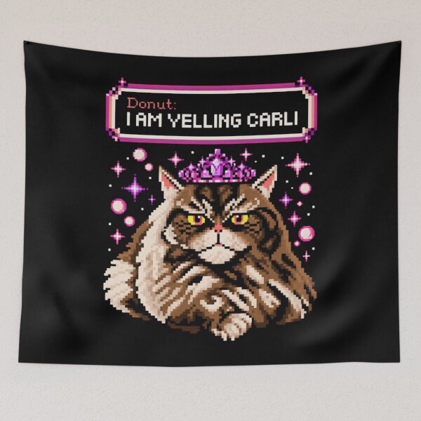 Item preview, I Am Yelling Carl Princess Donut Pixel Art designed and sold by uimjerunok.