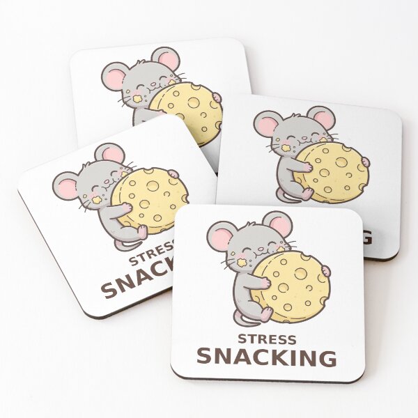 Item preview, Stress Snacking - Kawaii Mouse designed and sold by Visual Dept..