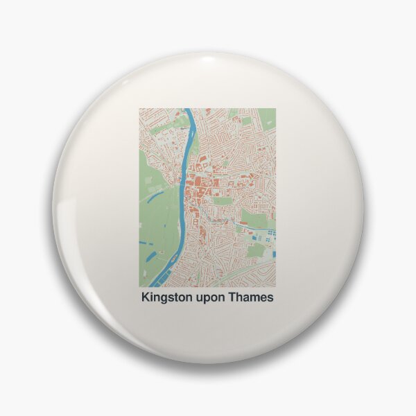 Item preview, Mapa minimalista de Kingston upon Thames designed and sold by MapsNerd.