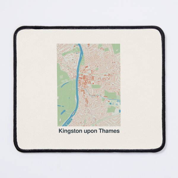 Item preview, Kingston upon Thames Minimalistic Map Art designed and sold by MapsNerd.
