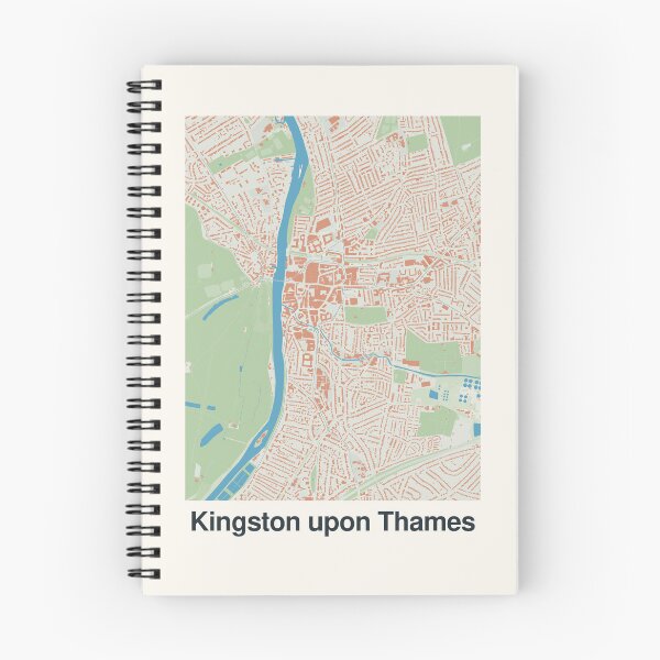 Item preview, Kingston upon Thames Minimalistic Map Art designed and sold by MapsNerd.