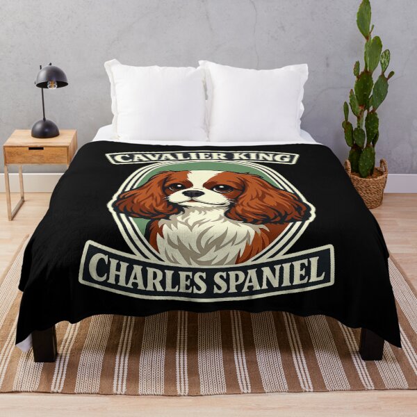Item preview, Cavalier King Charles Spaniel Vintage Retro Dog Portrait designed and sold by BeardWave.