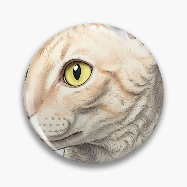 Item preview, Vintage Naturalist Cornish Rex Cat Portrait — Antique Cat Breed Art designed and sold by Catch333.