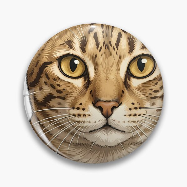 Item preview, Vintage Naturalist Ocicat Portrait — Antique Cat Breed Art designed and sold by Catch333.