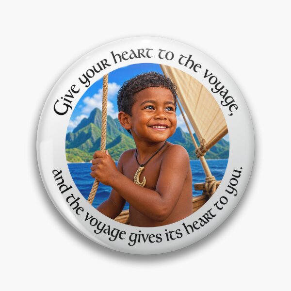 Item preview, Samoa Voyaging Proverb - Give your heart to the voyage | Pacific Art designed and sold by ShakaLife.org.