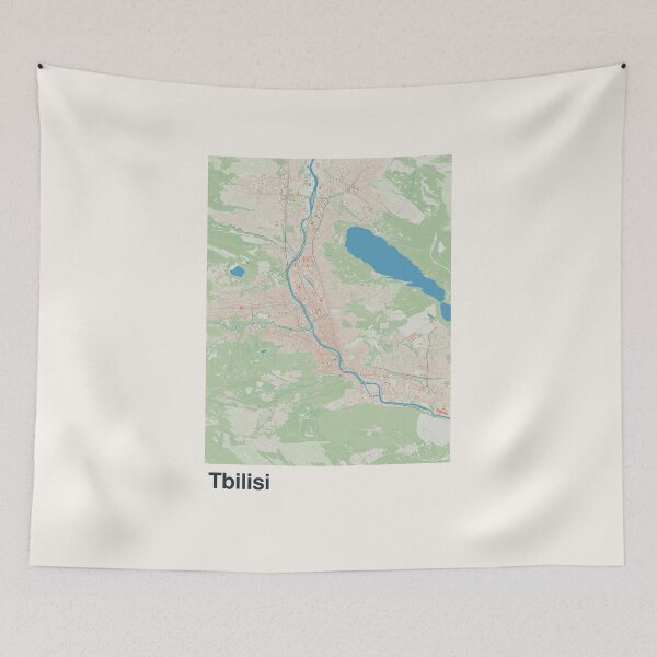 Item preview, Tbilisi Minimalistic Map Art designed and sold by MapsNerd.