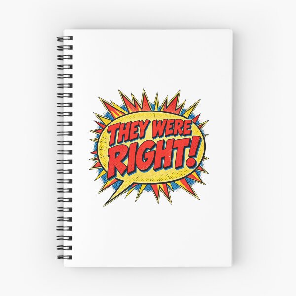 Item preview, They Were Right Retro Comic Burst designed and sold by PICARDDIGITAL.