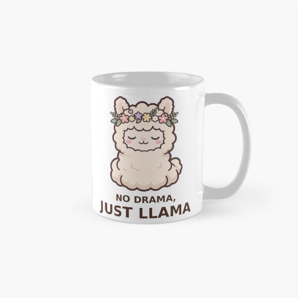 Item preview, No Drama Just Llama - Kawaii Llama designed and sold by Visual Dept..