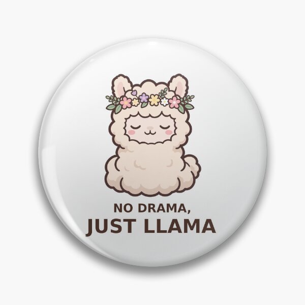 Item preview, No Drama Just Llama - Kawaii Llama designed and sold by Visual Dept..