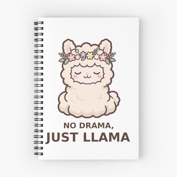 Item preview, No Drama Just Llama - Kawaii Llama designed and sold by Visual Dept..