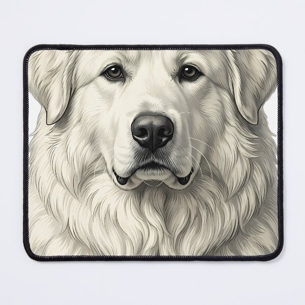 Item preview, Vintage Naturalist Great Pyrenees Portrait — Antique Dog Breed Art designed and sold by Catch333.