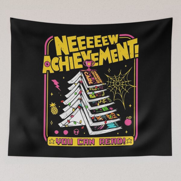 Item preview, Neeeew Achievement – Dungeon Crawler Reading Fantasy Book designed and sold by uimjerunok.
