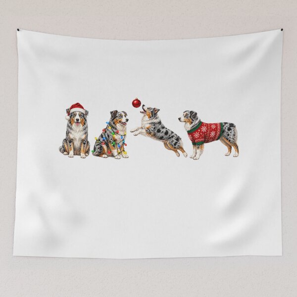 Item preview, Australian Shepherd Christmas  designed and sold by HarinDonreka.