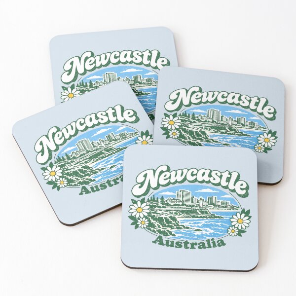 Item preview, Newcastle Australia Cute Floral Skyline designed and sold by HowToCanadian.