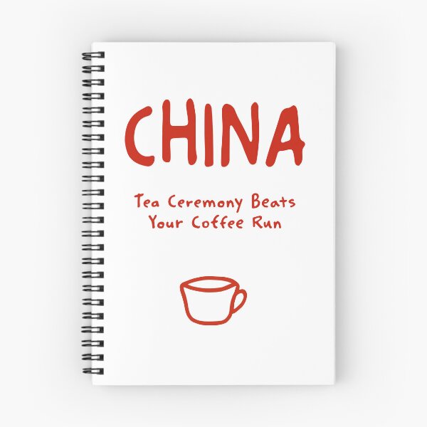 Item preview, China – "Tea Ceremony Beats Your Coffee Run" Funny Quote Print designed and sold by MarkedArtPrints.