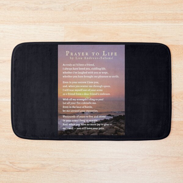 Item preview, Lou Andreas-Salomé quote: As truly as I'd love a friend, I always have loved you, riddling life, whether I've laughed with you or wept, designed and sold by artbleed.