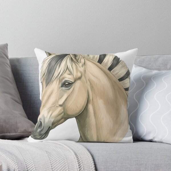 Item preview, Vintage Naturalist Norwegian Fjord Horse Portrait — Antique Horse Breed Art designed and sold by Catch333.
