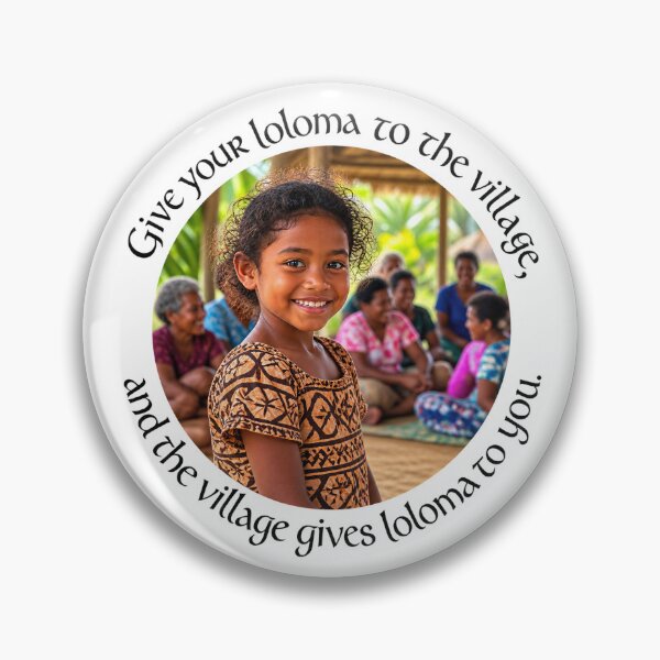 Item preview,   	 Fiji Love Chiasmus Proverb - Give your loloma to the village | Island Wisdom Art. designed and sold by ShakaLife.org.