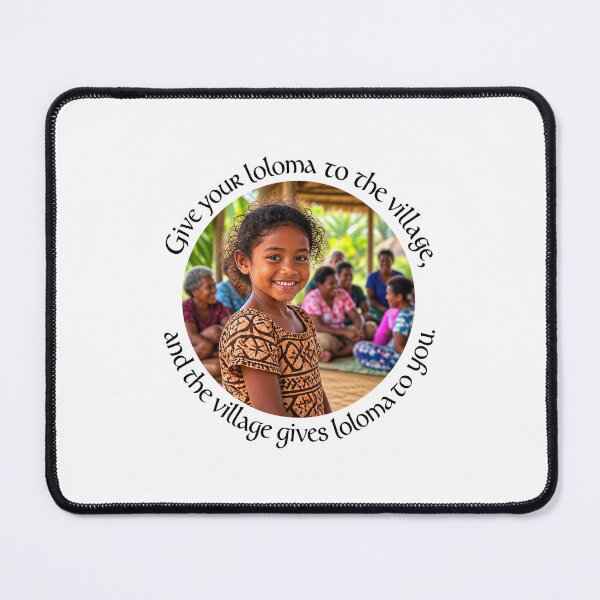 Item preview, Fiji Love Chiasmus Proverb - Give your loloma to the village | Island Wisdom Art. designed and sold by ShakaLife.org.
