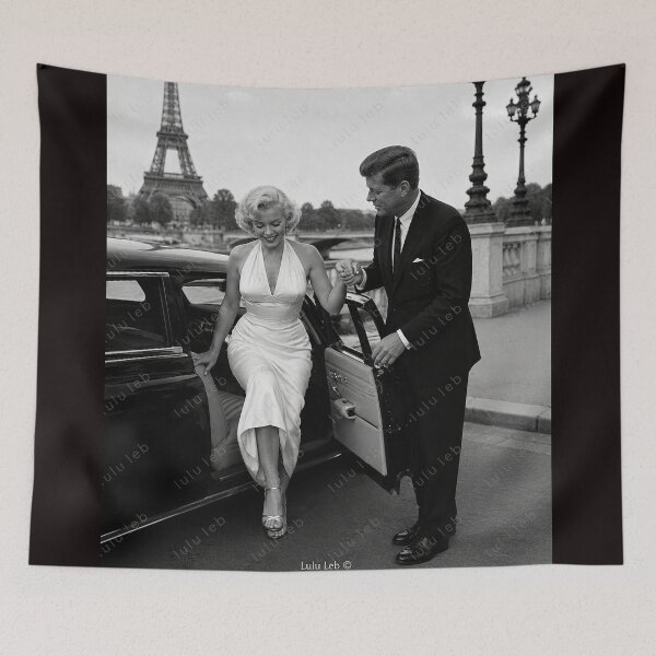 Artikelvorschau, Marilyn und Kennedy in Paris entworfen und verkauft von LuluLeb.