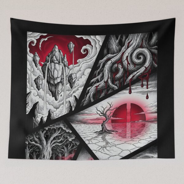 Item preview, Dark Fantasy Surreal Landscape Gothic Art designed and sold by ElagoozArt.