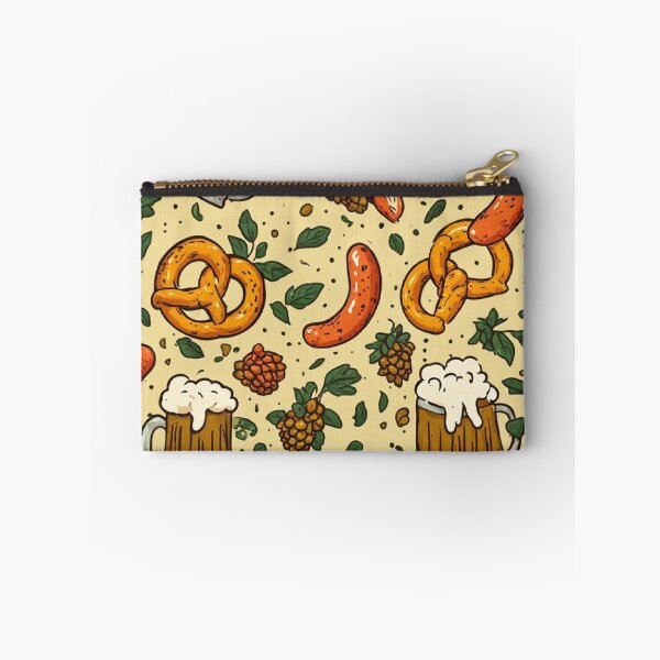 Item preview, Oktoberfest Pattern Beer Pretzel and Sausage designed and sold by Digital Design Art.